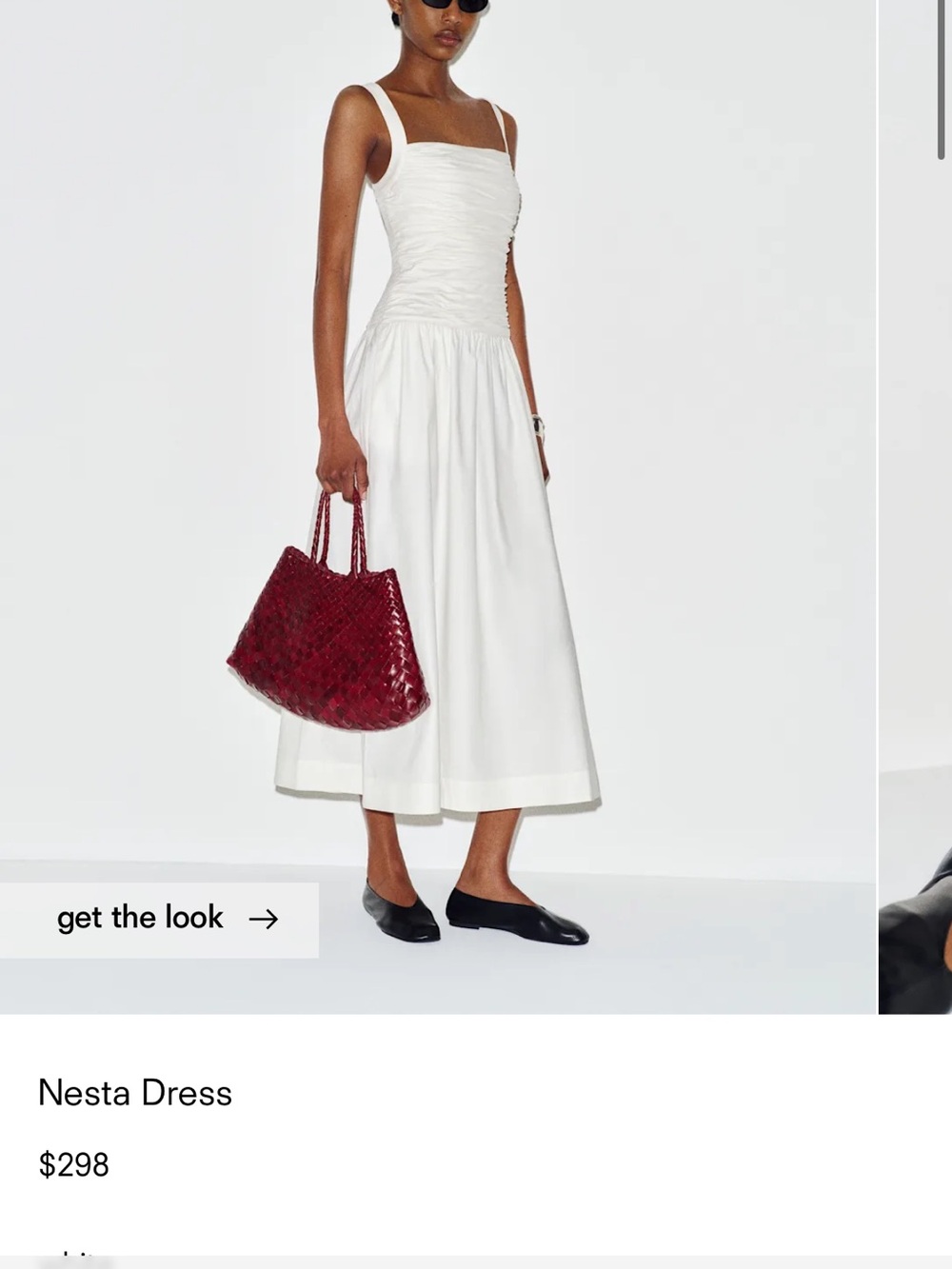 Reformation White Nesta Midi maxi Dress